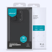 For iPhone 15 Pro NILLKIN Lens Wing Magsafe Magnetic Phone Case(Green)