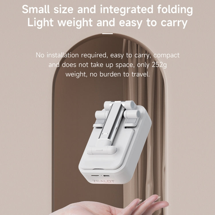 Zealot Z7 2 in 1 Foldable Phone Holder with Wireless Bluetooth Speaker(White) - Desktop Holder by ZEALOT | Online Shopping South Africa | PMC TechLife | Buy Now Pay Later Mobicred
