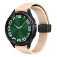 For Samsung Galaxy Watch 6 / 6 Classic Magnetic Black Buckle Slim Silicone Watch Band(Pink) - Watch Bands by PMC TechLife | Online Shopping South Africa | PMC TechLife