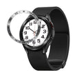 For Samsung Galaxy Watch6 Classic 43mm A Style Smart Watch Steel Ring Protective Frame(Silver) - Watch Cases by PMC TechLife | Online Shopping South Africa | PMC TechLife