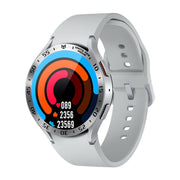 For Samsung Galaxy Watch6 Classic 43mm A Style Smart Watch Steel Ring Protective Frame(Silver)