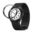 For Samsung Galaxy Watch6 Classic 47mm A Style Smart Watch Steel Ring Protective Frame(Black) - Watch Cases by PMC TechLife | Online Shopping South Africa | PMC TechLife