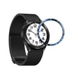 For Samsung Galaxy Watch6 Classic 47mm E Style Smart Watch Steel Ring Protective Frame(Blue) - Watch Cases by PMC TechLife | Online Shopping South Africa | PMC TechLife