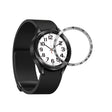 For Samsung Galaxy Watch6 Classic 43mm E Style Smart Watch Steel Ring Protective Frame(Silver) - Watch Cases by PMC TechLife | Online Shopping South Africa | PMC TechLife