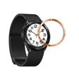 For Samsung Galaxy Watch6 Classic 43mm E Style Smart Watch Steel Ring Protective Frame(Rose Gold) - Watch Cases by PMC TechLife | Online Shopping South Africa | PMC TechLife