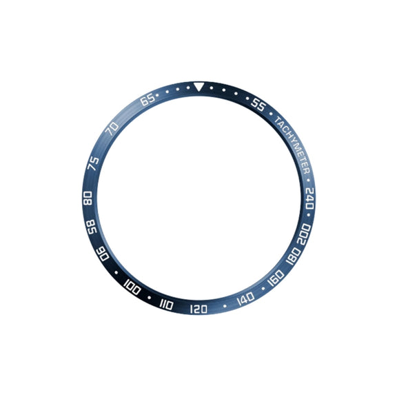 For Samsung Galaxy Watch6 Classic 43mm E Style Smart Watch Steel Ring Protective Frame(Blue)