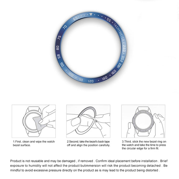 For Samsung Galaxy Watch6 Classic 43mm E Style Smart Watch Steel Ring Protective Frame(Silver)