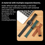 For Apple Watch 6 44mm Carbon Fiber Pattern Magnetic Buckle Silicone Watch Band(Blue)