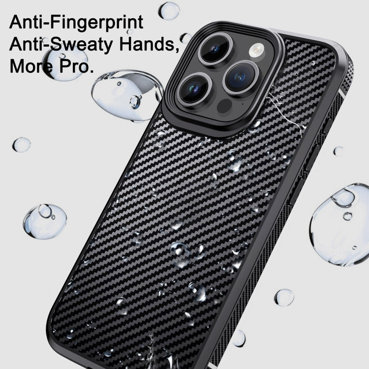For iPhone 15 Plus iPAKY MG Series Carbon Fiber PC + TPU Protective Phone Case(Black) - iPhone 15 Plus Cases by iPAKY | Online Shopping South Africa | PMC TechLife | Buy Now Pay Later Mobicred