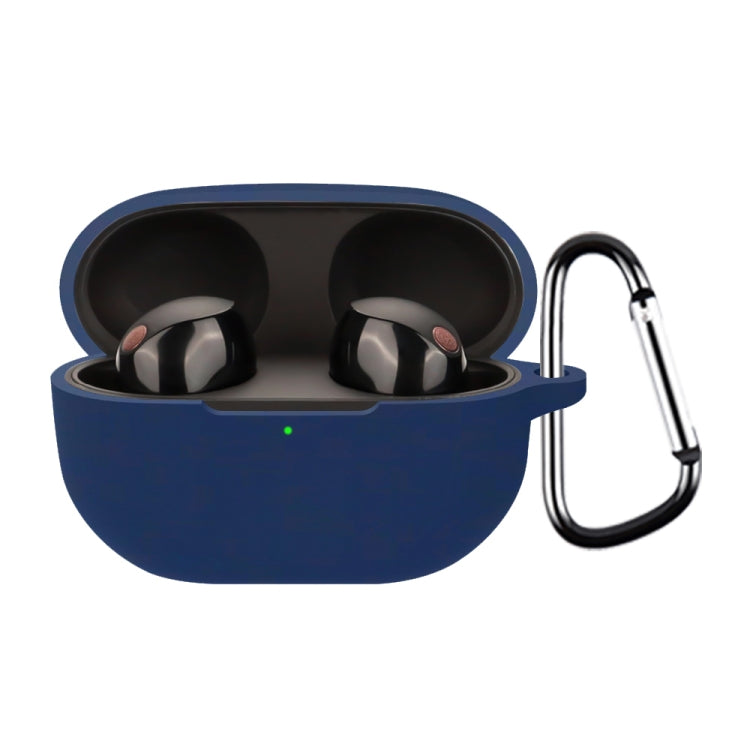 For Sony WF-1000XM5 Wireless Bluetooth Earphone Silicone Protective Case(Dark Blue) - Sony Earphone Case by PMC TechLife | Online Shopping South Africa | PMC TechLife