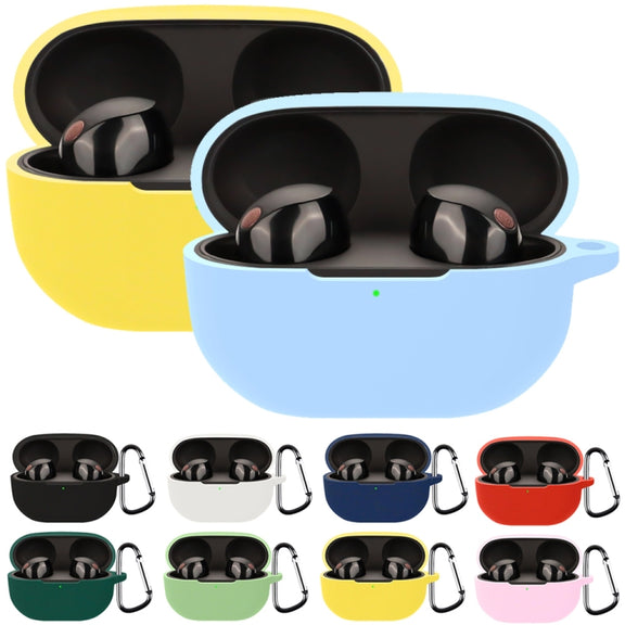 For Sony WF-1000XM5 Wireless Bluetooth Earphone Silicone Protective Case(Black)