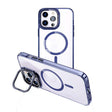For iPhone 15 Pro Max MagSafe Magnetic Invisible Holder Transparent Phone Case(Blue) - iPhone 15 Pro Max Cases by PMC TechLife | Online Shopping South Africa | PMC TechLife | Buy Now Pay Later Mobicred