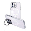 For iPhone 13 Pro MagSafe Magnetic Invisible Holder Transparent Phone Case(Silver) - free shipping - PMC TechLife - Order now!