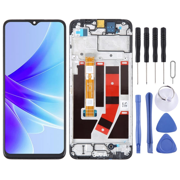 For OPPO A77 4G OEM LCD Screen For Digitizer Full Assembly with Frame