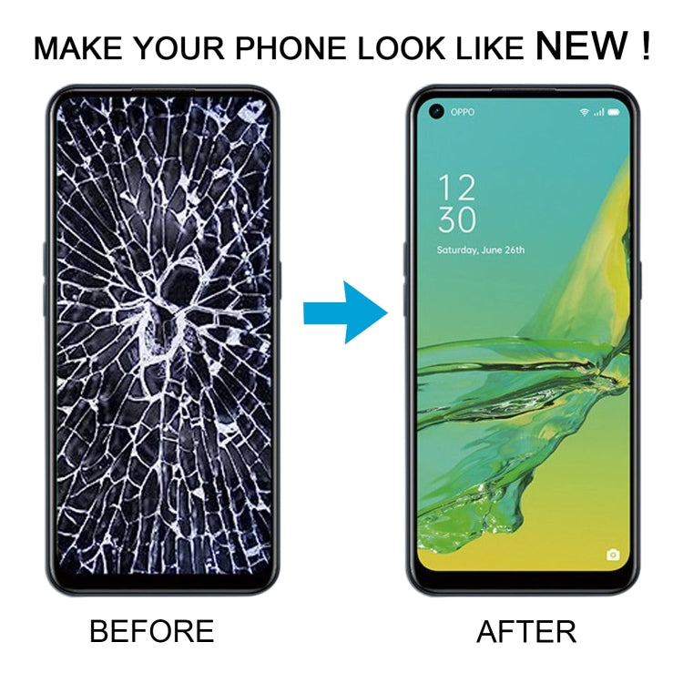 For OPPO A32 4G OEM LCD Screen Digitizer Full Assembly with Frame - free shipping - PMC TechLife - Order now!