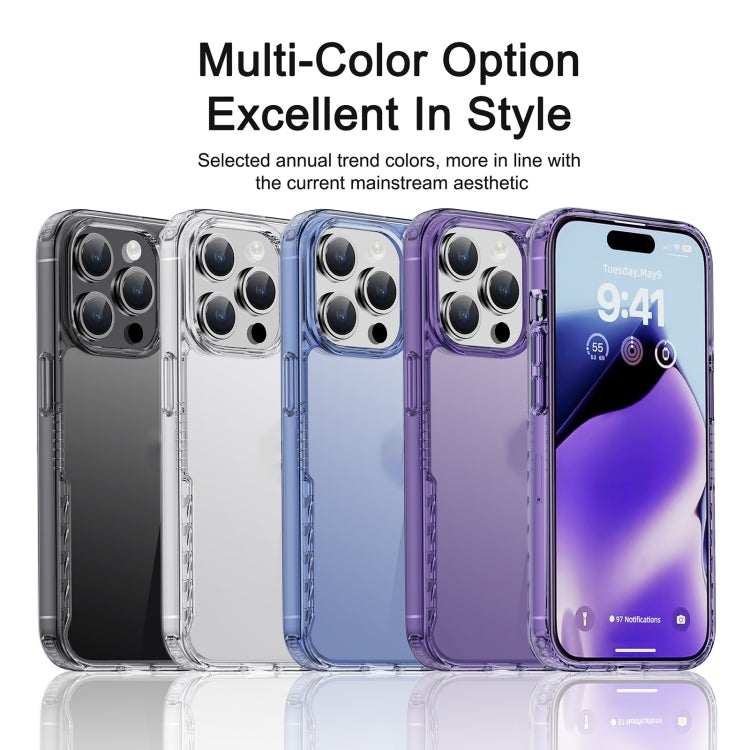 For iPhone 15 iPAKY YG Series Transparent PC+TPU Phone Case(Transparent Purple) - iPhone 15 Cases by iPAKY | Online Shopping South Africa | PMC TechLife | Buy Now Pay Later Mobicred