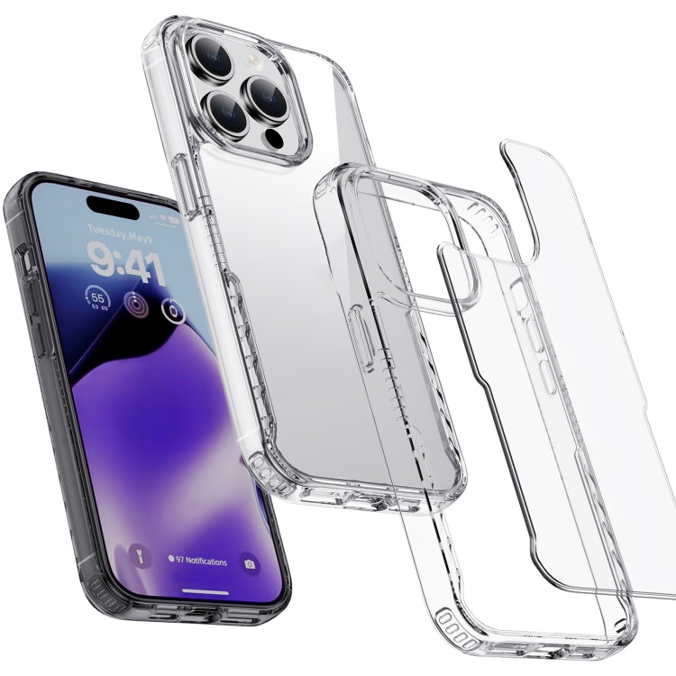 For iPhone 15 iPAKY YG Series Transparent PC+TPU Phone Case(Transparent Purple) - iPhone 15 Cases by iPAKY | Online Shopping South Africa | PMC TechLife | Buy Now Pay Later Mobicred
