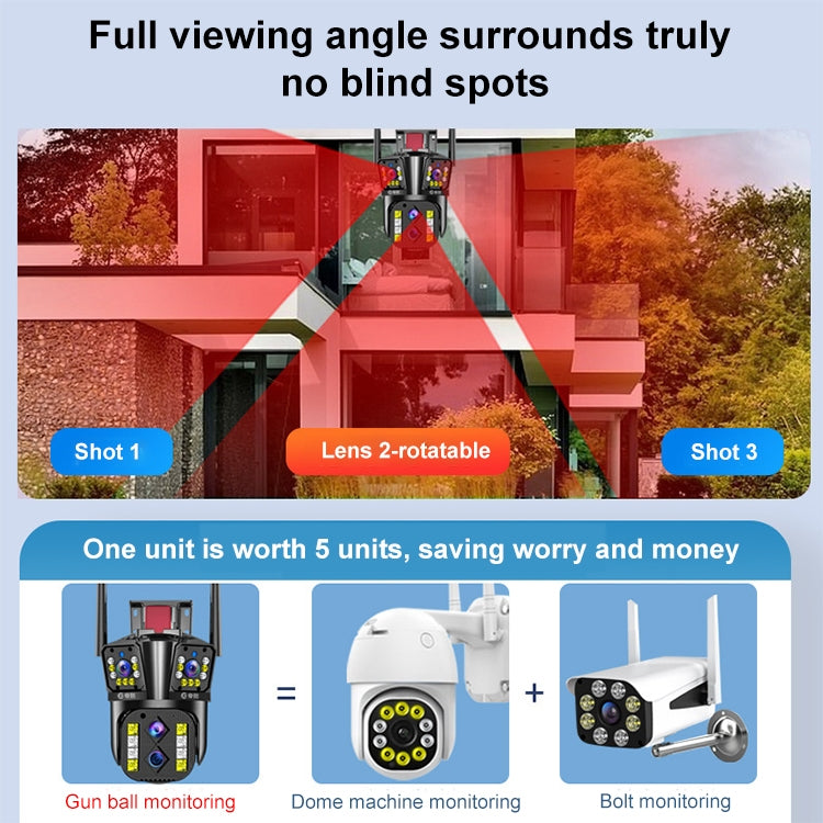 DF-3HBJ 8MP HD IP66 Waterproof Outdoor WiFi IP Camera Support  Dual Light Source / Outside Lamp, Plug:US Plug - free shipping - PMC TechLife - Order now!