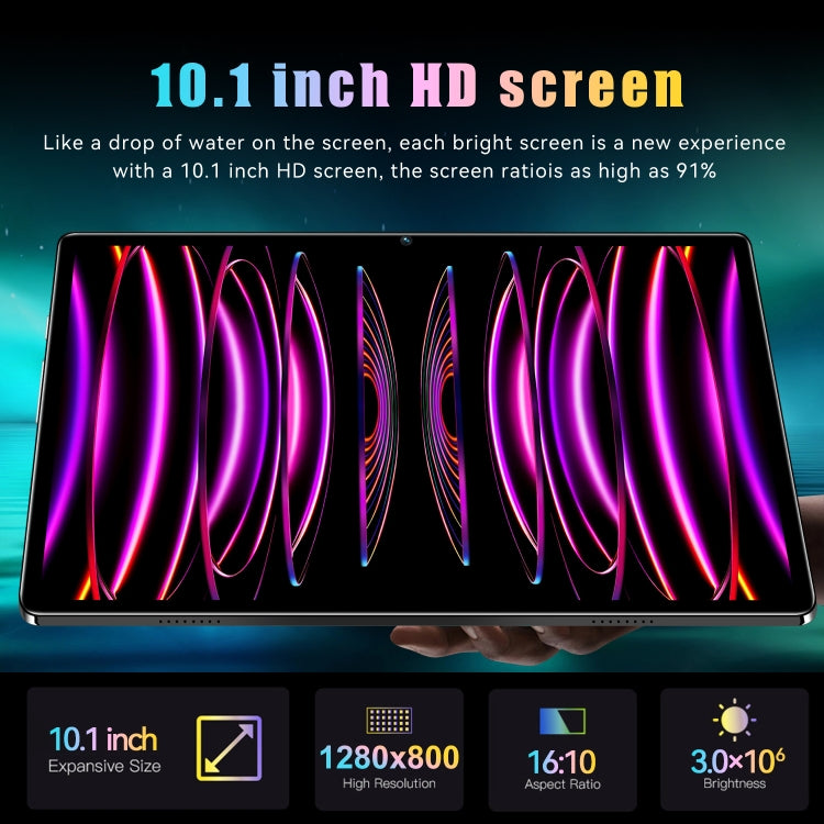 Pad 6 Pro 10.1 inch 3G Tablet PC, 2GB+32GB, Android 7.0 MTK6735 Octa Core, Support Dual SIM, WiFi, Bluetooth, GPS(Black) - 10.1 inch by PMC TechLife | Online Shopping South Africa | PMC TechLife