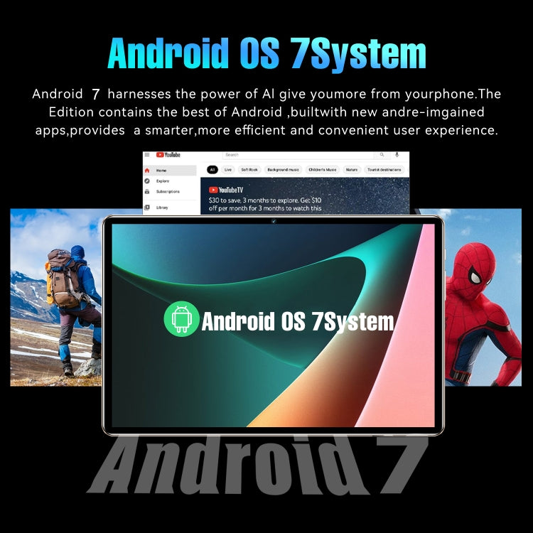 S22 10.1 inch 3G Tablet PC, 2GB+32GB, Android 7.0 MTK6735 Octa Core, Support Dual SIM, WiFi, Bluetooth, GPS(Gold) - 10.1 inch by PMC TechLife | Online Shopping South Africa | PMC TechLife