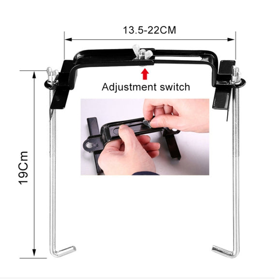 Car Universal Battery Bracket Adjustable Battery Fixed Holder + Base Tray, Size:28.5cm Base + 19cm Bracket