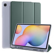 For Samsung Galaxy Tab S6 Lite P610 3-folding Horizontal Flip PU Leather + Shockproof TPU Case with Holder & Pen Slot(Pine Green) - Tab S6 Lite P610 / P615 by PMC TechLife | Online Shopping South Africa | PMC TechLife