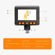 P110 50X-1000X Desktop Electronic Digital Microscope with 4.3 inch Screen