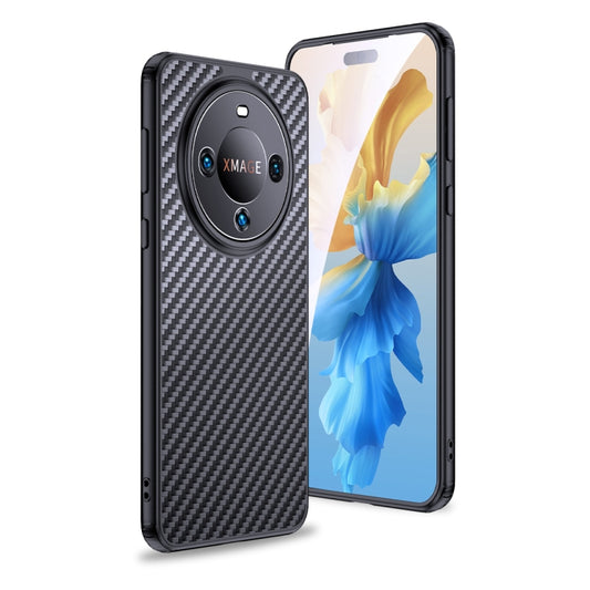 For Huawei Mate 60 wlons Magsafe Carbon Fiber Kevlar TPU Phone Case(Black) - free shipping - PMC Jewellery - Order now!