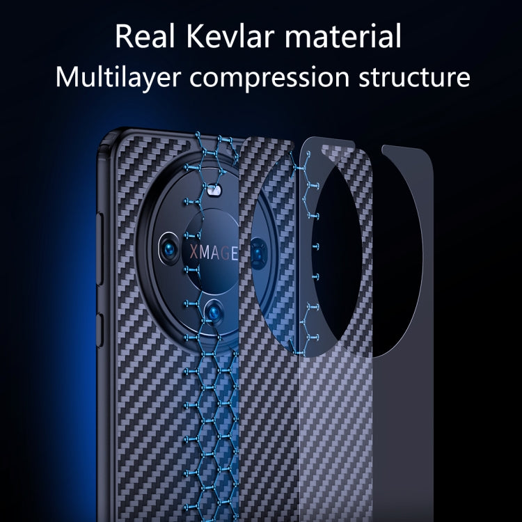 For Huawei Mate 60 Pro wlons Magsafe Carbon Fiber Kevlar TPU Phone Case(Black) - Huawei Cases by wlons | Online Shopping South Africa | PMC TechLife | Buy Now Pay Later Mobicred