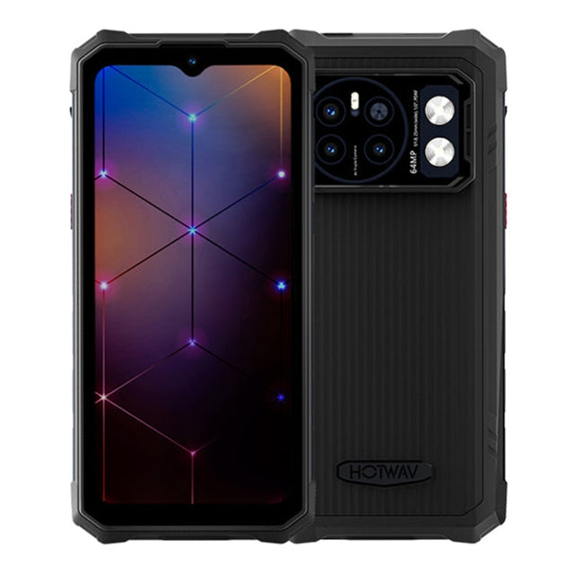 HOTWAV CYBER 13 Pro, 12GB+256GB, IP68/IP69K Rugged Phone, 10800mAh, 6.6 inch Android 13 UNISOC T619 Octa Core, Network: 4G, NFC, OTG(All Black)