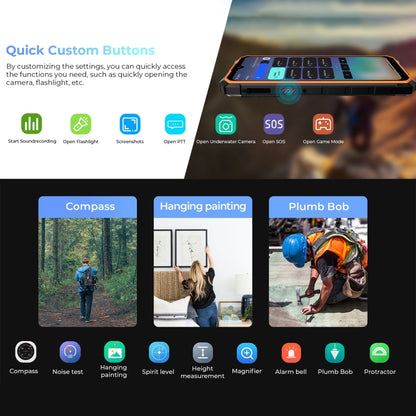 HOTWAV CYBER 13 Pro, 12GB+256GB, IP68/IP69K Rugged Phone, 10800mAh, 6.6 inch Android 13 UNISOC T619 Octa Core, Network: 4G, NFC, OTG(All Black) - free shipping - PMC Jewellery - Order now!