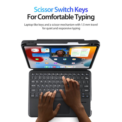 For iPad Air 11 2024 / 4&5 / iPad Pro 11 2022 DUX DUCIS DK Series Magnetic Wireless Bluetooth Keyboard Tablet Case(Black) - free shipping - PMC Jewellery - Order now!