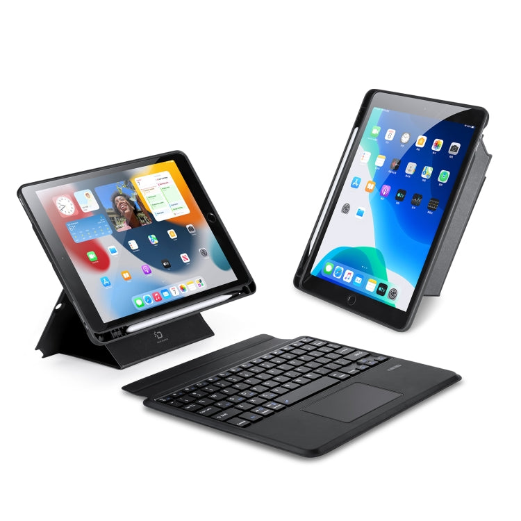 For iPad 10.2 2019/2020/2021/Air 2019 DUX DUCIS DK Series Magnetic Wireless Bluetooth Keyboard Tablet Case(Black) - free shipping - PMC Jewellery - Order now!