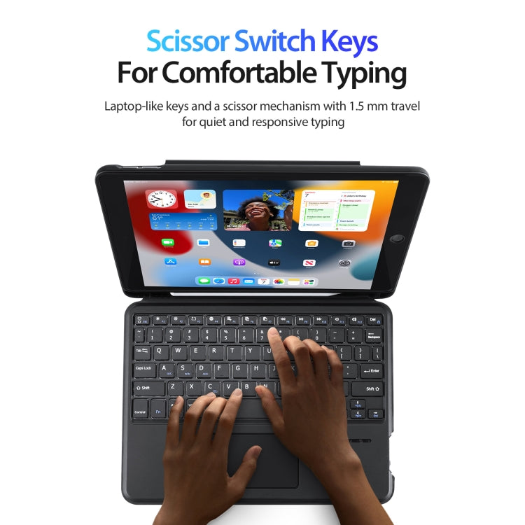 For iPad 10.2 2019/2020/2021/Air 2019 DUX DUCIS DK Series Magnetic Wireless Bluetooth Keyboard Tablet Case(Black) - free shipping - PMC Jewellery - Order now!