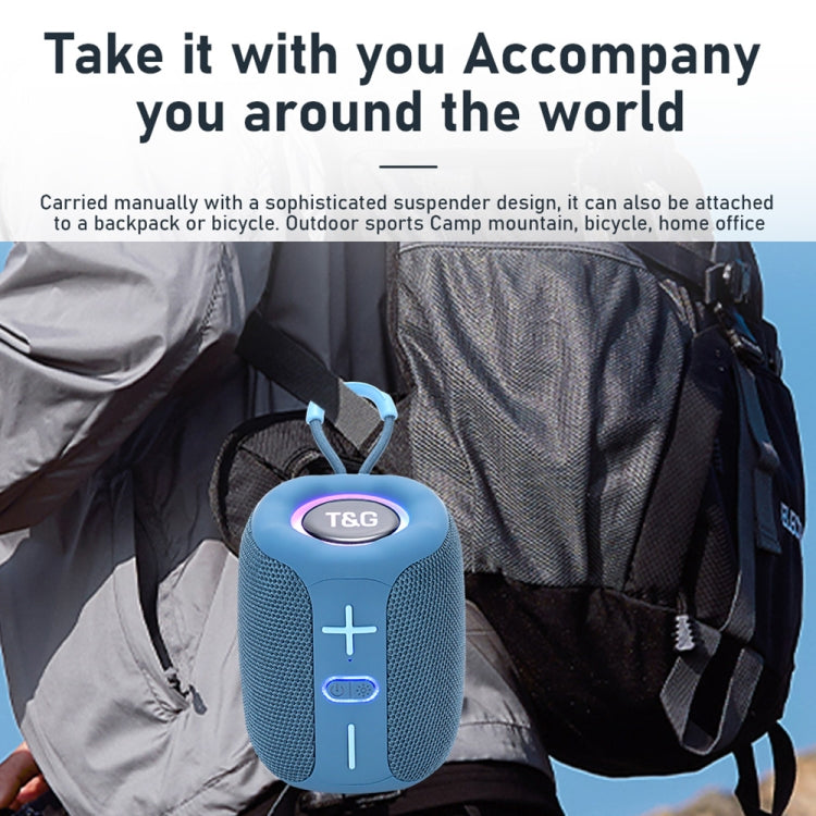 T&G TG-658 Outdoor USB High Power 8W Heavy Bass Wireless Bluetooth Speaker(Grey) - Mini Speaker by T&G | Online Shopping South Africa | PMC TechLife | Buy Now Pay Later Mobicred