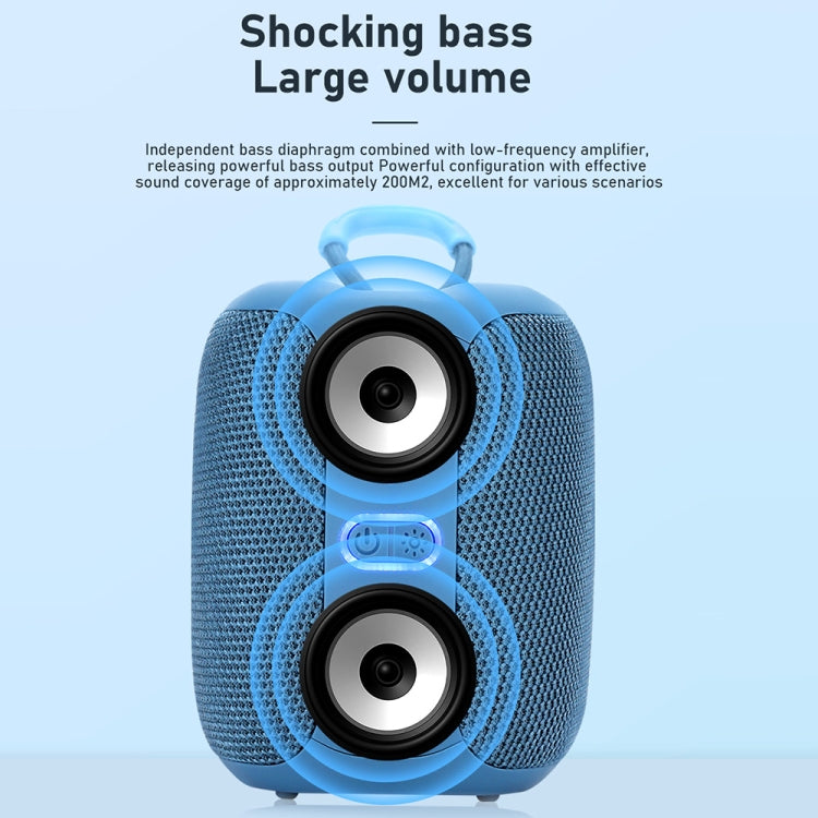 T&G TG-658 Outdoor USB High Power 8W Heavy Bass Wireless Bluetooth Speaker(Black)