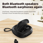 T&G TG-813 2 in 1 TWS Bluetooth Speaker Earphone with Charging Box(Blue)