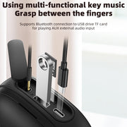 T&G TG-813 2 in 1 TWS Bluetooth Speaker Earphone with Charging Box(Red)