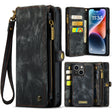 For iPhone 15 Plus CaseMe 008 Detachable Multifunctional Leather Phone Case(Black) - iPhone 15 Plus Cases by CaseMe | Online Shopping South Africa | PMC TechLife | Buy Now Pay Later Mobicred