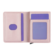 Anti Theft Brush Card Bag, Size:10x6x3cm(Rose Gold)