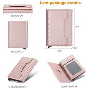 Anti Theft Brush Card Bag, Size:10x6x3cm(Rose Gold)