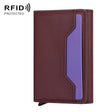 Anti Theft Brush Card Bag, Size:10x6x3cm(Wine Red) - Antimagnetic RFID Package by PMC TechLife | Online Shopping South Africa | PMC TechLife | Buy Now Pay Later Mobicred