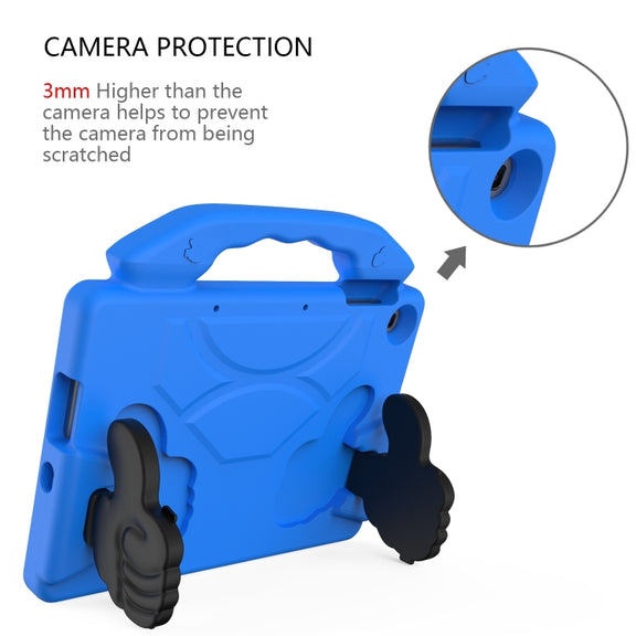 For Honor Pad X8 10.1 Thumb Bracket EVA Shockproof Tablet Case(Blue)