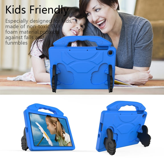 For Honor Pad X8 10.1 Thumb Bracket EVA Shockproof Tablet Case(Blue)