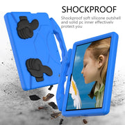 For Honor Pad X8 10.1 Thumb Bracket EVA Shockproof Tablet Case(Blue)