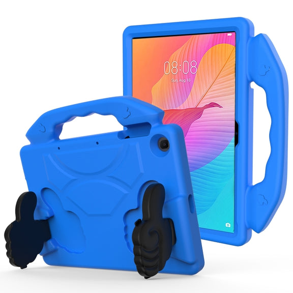For Honor Pad X8 10.1 Thumb Bracket EVA Shockproof Tablet Case(Blue)