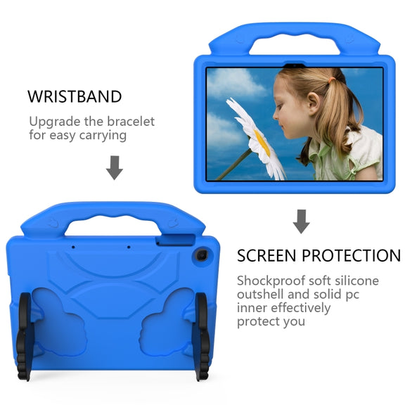 For Honor Pad X8 10.1 Thumb Bracket EVA Shockproof Tablet Case(Blue)