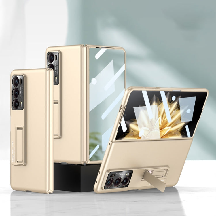 For Honor Magic V2 GKK Integrated Ultra-thin Folding Phone Case with Stand(Champagne Gold) - free shipping - PMC TechLife - Order now!