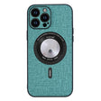 For iPhone 15 Pro Max Cloth Texture MagSafe Magnetic PU Phone Case(Light Green) - free shipping - PMC TechLife - Order now!