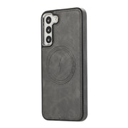 For Samsung Galaxy S23+ 5G Side Leather Magsafe Phone Case(Gray)